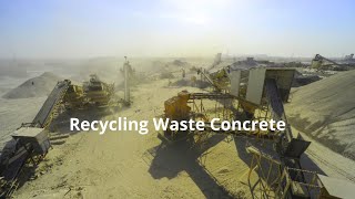 Recycling waste concrete [upl. by Morris]