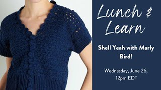 Scalloped Edging with button holes  Lunch and Learn with Marly Bird [upl. by Nihi]