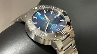 Unboxing Oris Aquis Date Tungsten 395mm [upl. by Oramug118]