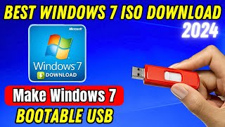 Windows 7 ISO File Download In 2024  Create A Bootable USB Flash Drive For Windows 7 With Rufus [upl. by Normand]