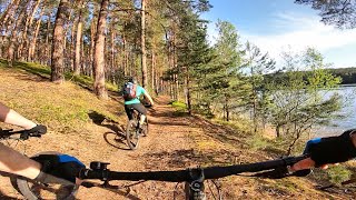 Bory Tucholskie MTB  najlepsze trasy Singletrack jez Gardliczno [upl. by Arretnahs127]