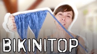 Bikinitop nähen OHNE Schnittmuster  mit Anna von einfach nähen [upl. by Refotsirk]