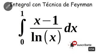 Integral Usando la técnica de feynman [upl. by Clementine]