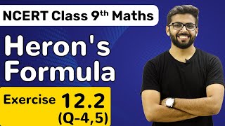 Herons Formula class 9 Exercise 122 Q45  Herons formula Class 9 HINDI  Class 9 Maths NCERT [upl. by Lyman]