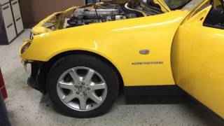 Mercedes Benz MB SLK R170 W170 removal fender tutorial diy in 7 minutes  have fun V0135 [upl. by Enaj]