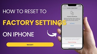 How To Reset iPhone To Factory Settings [upl. by Erwin]