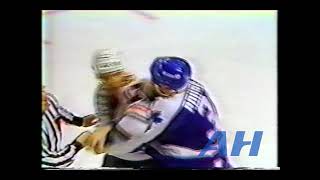 NHL Feb 29 1992 Bob RouseTOR v Daniel VinceletteCHI Toronto Maple Leafs Chicago Blackhawks [upl. by Mari356]