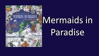 Coloring Book Flip Through Mermaids in Paradise by Denyse Klette [upl. by Annaliese]