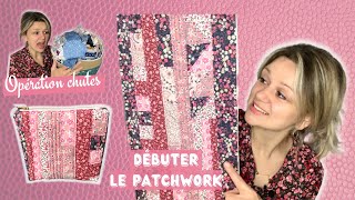 Débuter le patchwork  coudre avec des chutes de tissus une trousse recycler [upl. by Mariejeanne749]