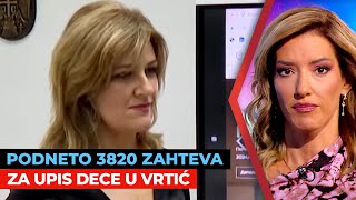 Na portalu eUprava podneto 3820 zahteva za upis dece u vrtić prvog dana  Biljana Marić  URANAK1 [upl. by Boyden108]