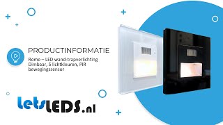 Rome LED wandtrapverlichting CCT PIR 15Watt [upl. by Sufur]