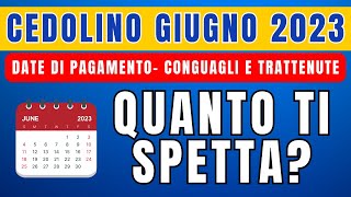 CEDOLINO PENSIONE GIUGNO 2023 DATA DI PAGAMENTO  CONGUAGLI E TRATTENUTE  ECCO QUANTO RICEVERAI [upl. by Enneicul722]