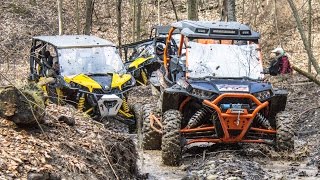 Spring SXS  ATV Beat Down  UTV  ATV Trail Riding Comparison  Polaris vs CanAm [upl. by Wojak727]