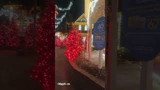 A brief walk around Dollywood looking at Christmas lights [upl. by Dlanar]