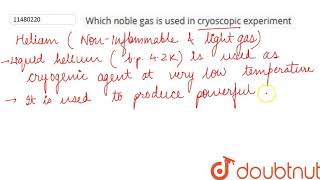 Used in cryoscopic experiment [upl. by Uhsoj]