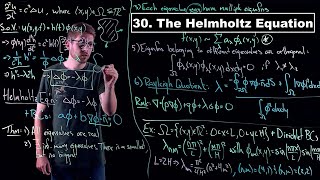 The Helmholtz Equation  Partial Differential Equations  Lecture 30 [upl. by Nedap]