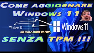 installare Windows 11 senza tpm modo rapido [upl. by Lechar]