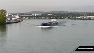 Binnentanker Horizonte auf dem Rhein bei Basel  Schiff [upl. by Dita]