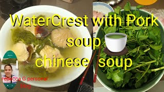 WATERCRESS or sai yeung choi SOUP [upl. by Marcela334]