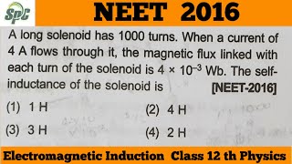 A long solenoid has 1000 turns When a current of 4 A flows through it the magnetic flux linked w [upl. by Eiznekcm]