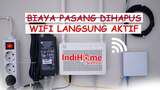 100 gratis wifi indihome langsung bisa digunakan pasang wifi rumah tanpa bayar apaapa [upl. by Waldos]