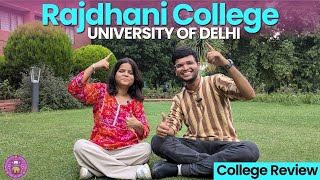 Rajdhani College  Honest College Review 🔥  Off Campus  Delhi University  Shreedhar Rathi [upl. by Nawyt470]