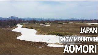 4月でも雪が残る青森、岩手、秋田の県境の絶景 空からの絶景 202404 Spectacular view from the sky Aomori Iwate and Akita [upl. by Eeroc]