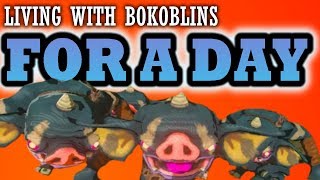 Zelda Breath of the Wild Living with Bokoblins for a Day [upl. by Anitak]