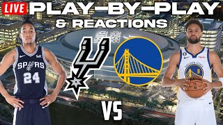 San Antonio Spurs vs Golden State Warriors  Live PlayByPlay amp Reactions [upl. by Adiana]