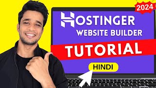 Hostinger Website Builder Tutorial 2024  Hindi  No Code Website [upl. by Naihtniroc83]