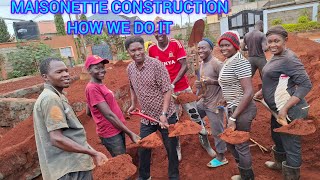 HOW MAISONETTE CONSTRUCTION IS PROGRESSING KROAD KENYA 🇰🇪 [upl. by Puri489]