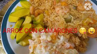 ARROZ CON CAMARONES 😋 🤤 😍 ✔️ QUE DELICIOSO 😋 fyp HAZLO FÁCIL [upl. by Nyleuqaj]