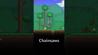 Axes vs Chainsaws in Terraria  Slashea [upl. by Einnaj905]