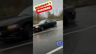 Trans Canada Highway Flooded 2024 weather shorts [upl. by Weismann]