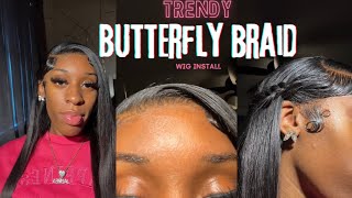 Fishtail tutorial  Beginner friendly wig install [upl. by Ransom]