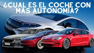 TOP 10 COCHES ELÉCTRICOS CON MÁS AUTONOMÍA DE 2024 [upl. by Eissoj]