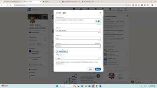 How to create Polls on LinkedIn [upl. by Sasnak]