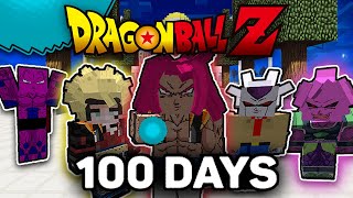 We Spent 100 Days in Dragon Ball Minecraft 5 Friends [upl. by Llet]