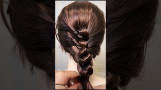 Beautiful new hair braid style 🤩 new hairstyles tutorial girl braids shorts viralvideo [upl. by Prestige]