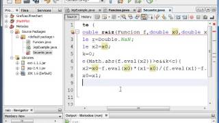 Metodo de la Secante con Java y JEP parseador de expresiones [upl. by Ntisuj]