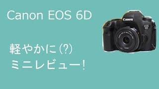 EOS 6D 外観とかミニレビュー [upl. by Neersan752]