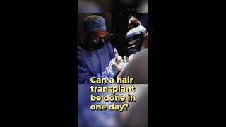 🔍👀 Can a hair transplant be done in one day [upl. by Akenaj]