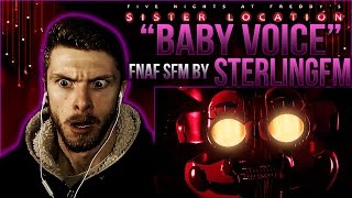 Vapor Reacts 251  FNAF SFM SISTER LOCATION quotBaby Voicequot Animation by SterlingFM REACTION [upl. by Anital867]