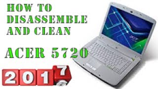 How to disassemble and clean Acer Aspire 5720 5920 [upl. by Lurline]