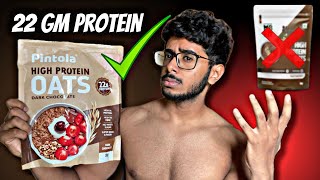 Pintola High Protein Oats Review  22Gm Protein 💥 [upl. by Gaut]