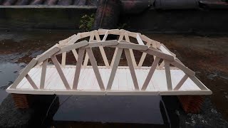 Diy popsicle stick bridge 196 [upl. by Easlehc]