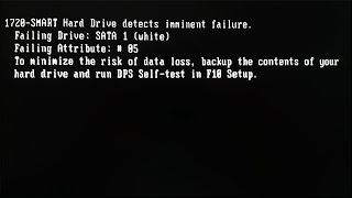 1720 smart hard drive detects imminent failureThe risk of data loss  how to fix it  Solved 100 [upl. by Adialeda19]