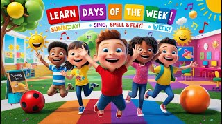 Days of the Week Song for Kids  Learn the 7 Days of the Week  Preschool amp Kindergarten [upl. by Zola]