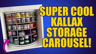 Super Cool Kallax Storage Unit  Stamp N Storage Carousel [upl. by Eseuqram]