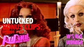 Untucked RuPauls Drag Race Episode 3  Bonus Clip 1 [upl. by Kutzenco]